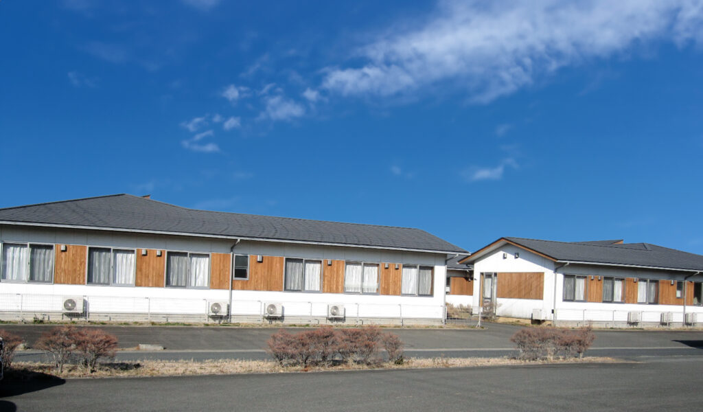 住宅地の中にある平屋建て